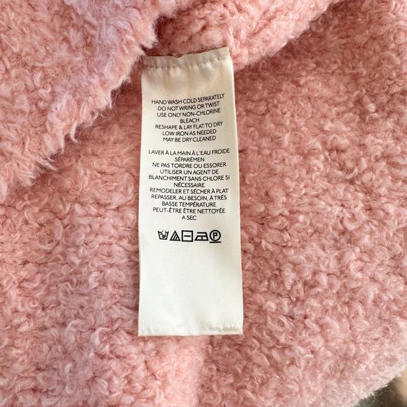 Free People Womens Teddy Oversize Tunic Sweater XL Pale Rosette Wool Blend - Picture 13 of 15